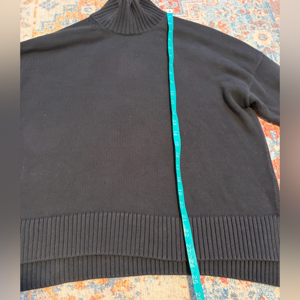 Everlane Black 100% cotton Mock Neck Sweater - Picture 5 of 7